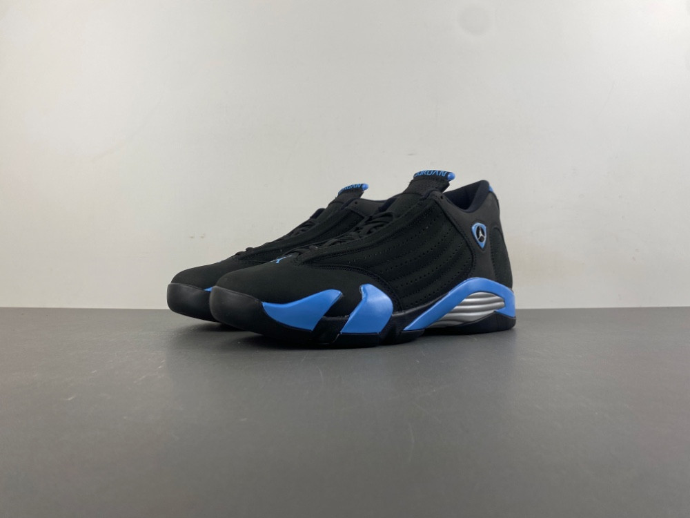 Air Jordan 14 “Black/University Blue” 487471-007