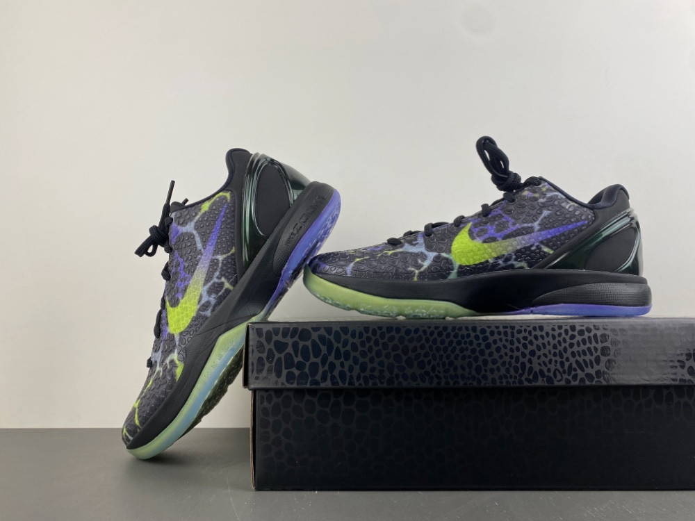 nike Kobe 6 Protro Coals Black / Venom Green IO6261-001