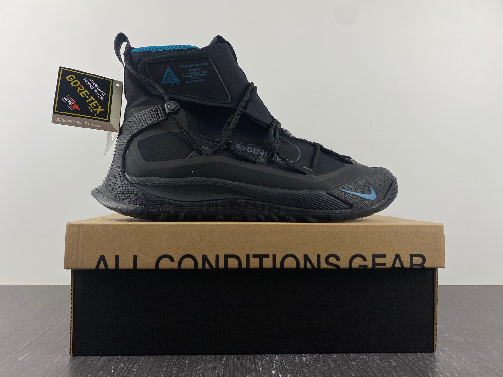 nike acg air terra antarktik gore-tex shoes black bv6348-001