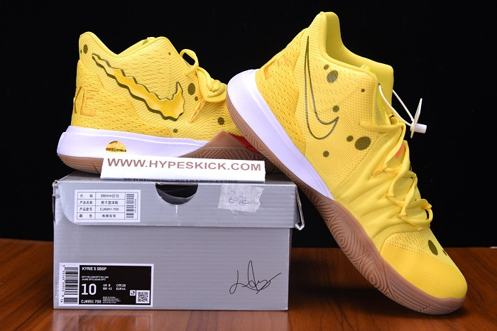 nike kyrie 5 spongebob squarepants ao2919-700