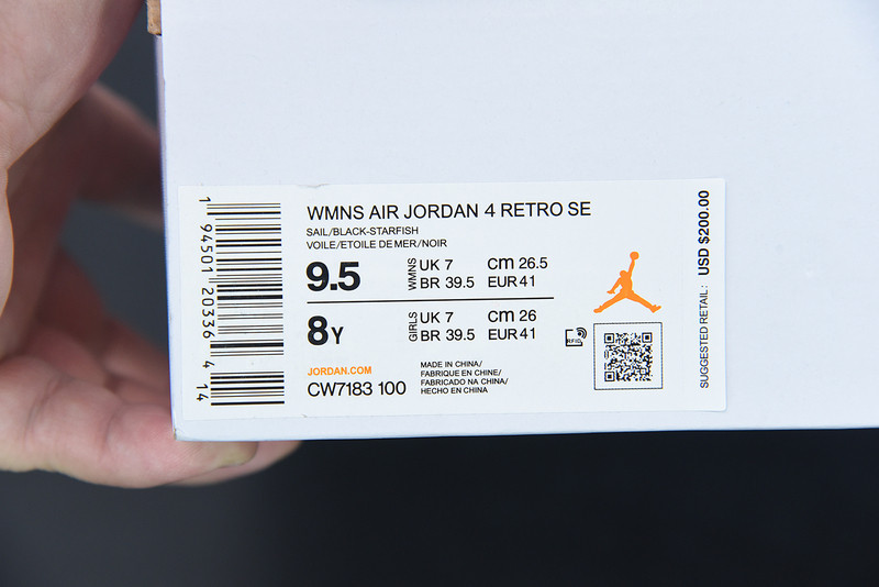 air jordan 4 "starfis" cw7183-100