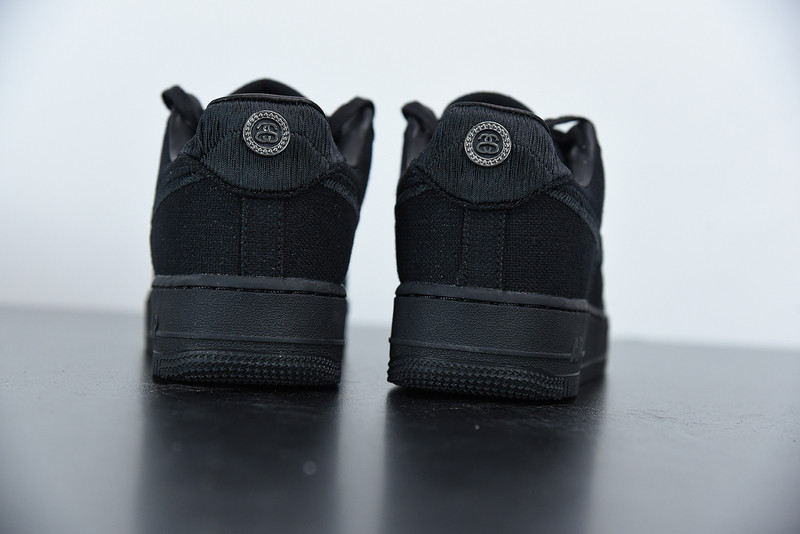 stussy x nike air force 1 low black cz9084-001