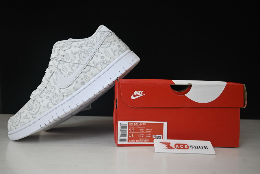 nike dunk low “white paisley” dj9955-100