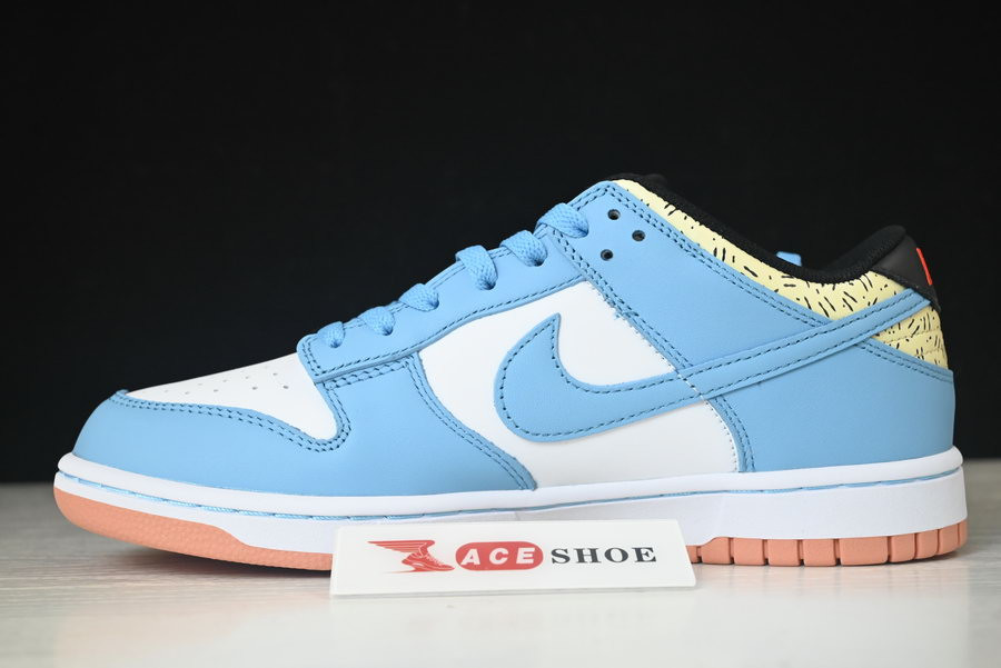 kyrie irving x nike dunk low baltic blue white dn4179-400