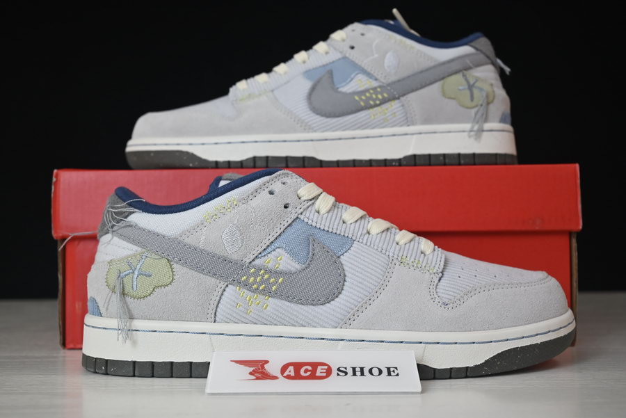 nike dunk low "bright side" (grey) dq5076-001