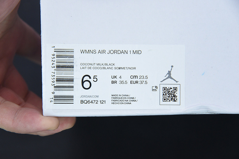 air jordan 1 mid “coconut milk” bq6472-121