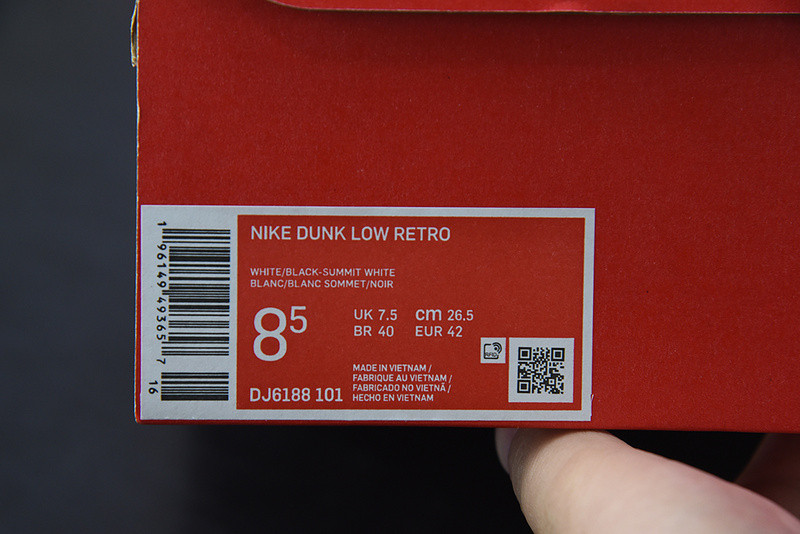 nike dunk low "reverse panda" dj6188-101