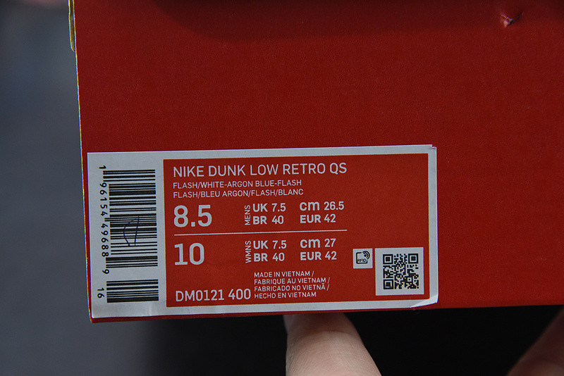nike dunk low retro qs argon (2022) dm0121-400