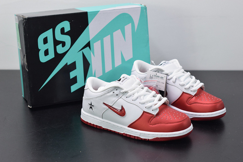 nike sb dunk low Svp*me jewelswh red ck3480-600.