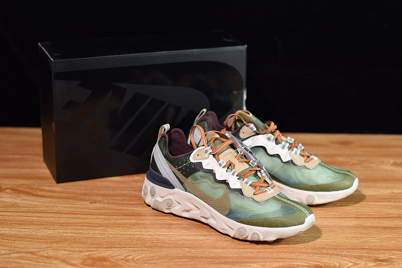 nike react element 87 undercover green mist bq2718-300