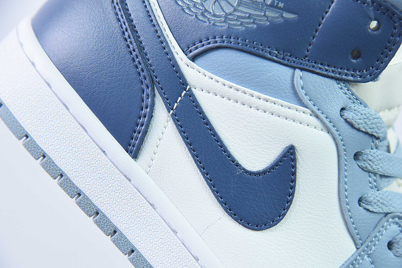 air jordan 1 mid womens blue bq6472-140