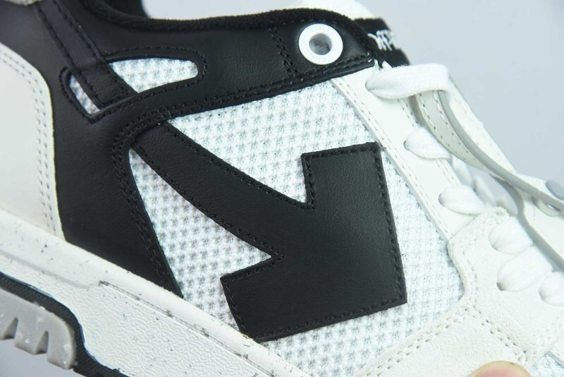 OF™ C/O VIRGIL ABLOH OUT OF OFFICE LOW-TOP LEATHER SNEAKERS ‘OOO“