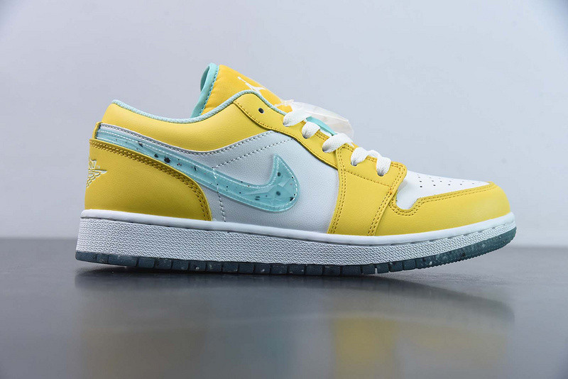 air jordan 1 low yellow white grind dx4375-800