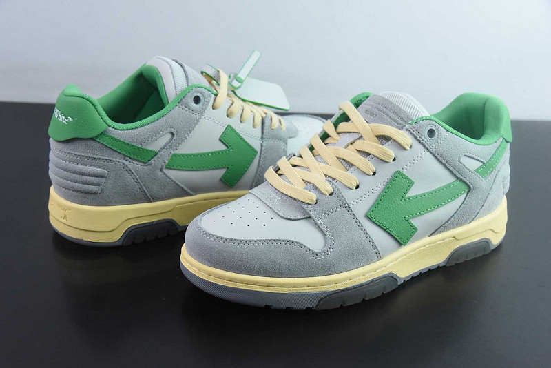 OF™ C/O VIRGIL ABLOH OUT OF OFFICE LOW-TOP LEATHER SNEAKERS ‘OOO“