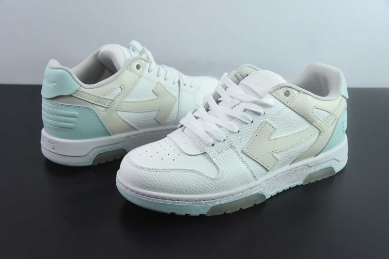 OF™ C/O VIRGIL ABLOH OUT OF OFFICE LOW-TOP LEATHER SNEAKERS ‘OOO“
