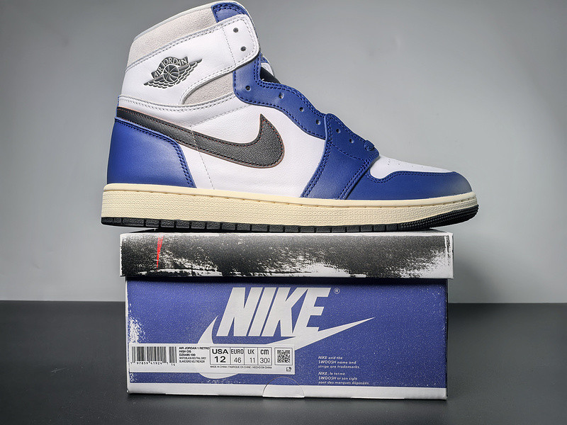 Air Jordan 1 High OG "White/Deep Royal Blue" DZ5485-100