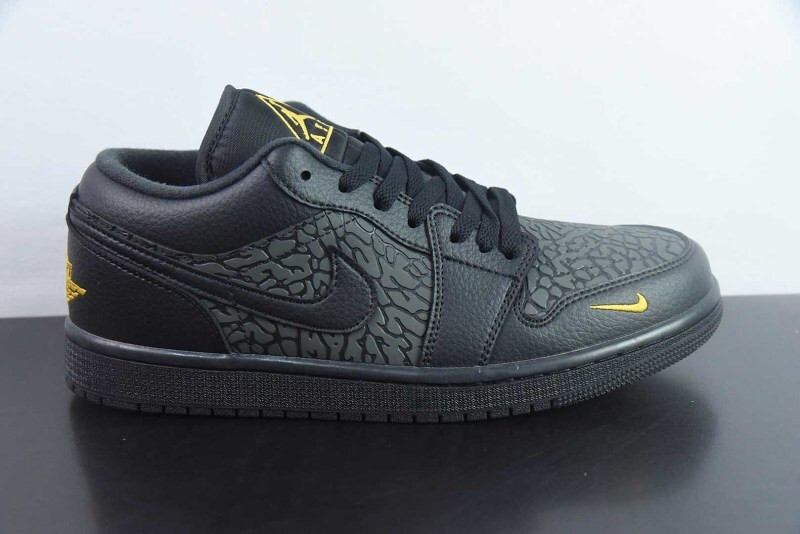 Air Jordan 1 Low Black Elephant Print IM6568-010