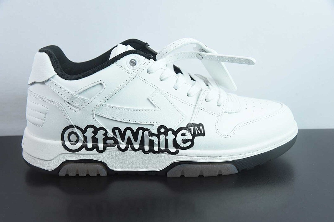 OF™ C/O VIRGIL ABLOH OUT OF OFFICE LOW-TOP LEATHER SNEAKERS ‘OOO“