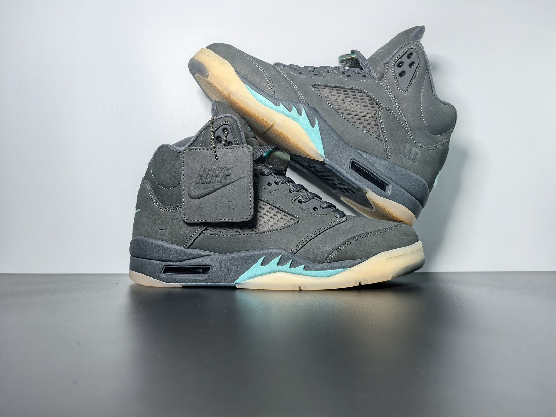 Air Jordan 5 Retro SoleFly Black Aurora Green IU0734-001