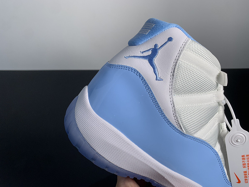 air jordan 11 “unc” white/university blue ct8012-141