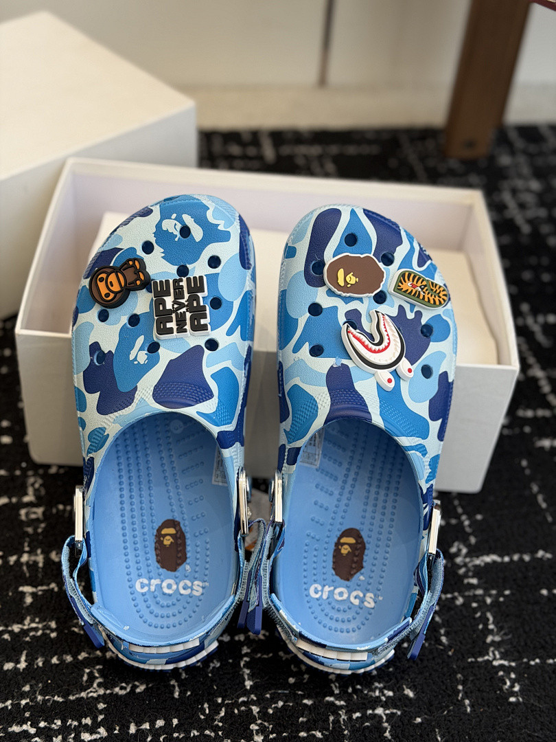 BAPE × Cr0c5 sANDALS