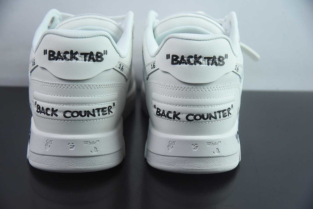 OF™ C/O VIRGIL ABLOH OUT OF OFFICE LOW-TOP LEATHER SNEAKERS ‘OOO“