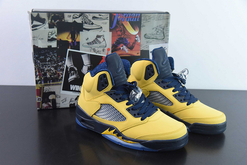 air jordan 5 retro sp michigan cq9541-704