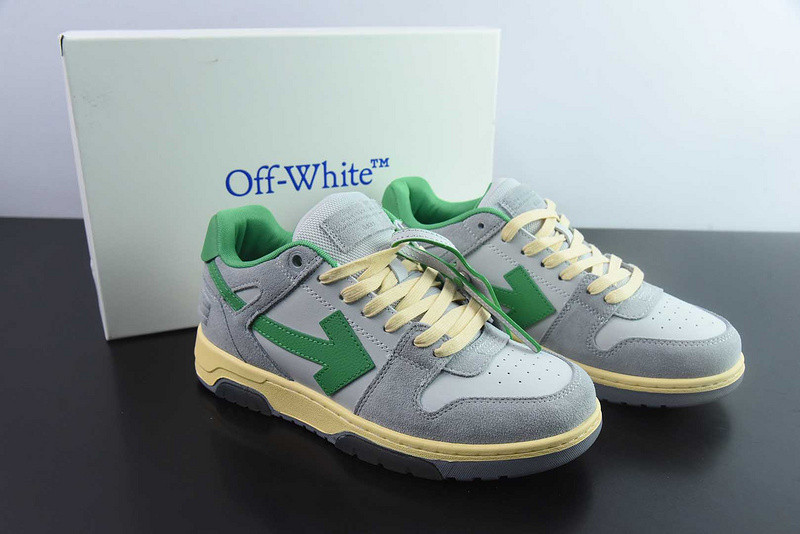 OF™ C/O VIRGIL ABLOH OUT OF OFFICE LOW-TOP LEATHER SNEAKERS ‘OOO“