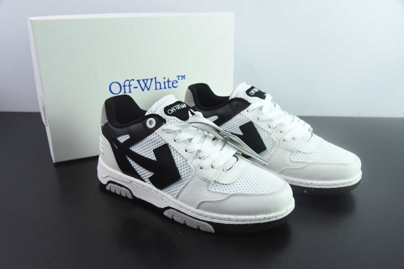 OF™ C/O VIRGIL ABLOH OUT OF OFFICE LOW-TOP LEATHER SNEAKERS ‘OOO“