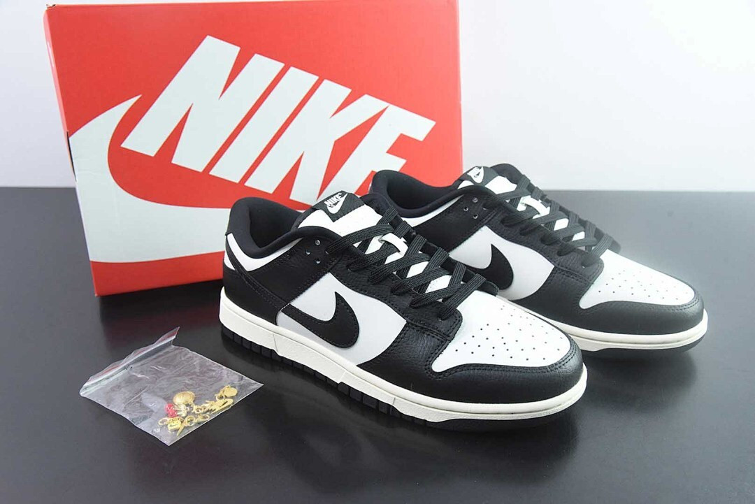 Nike Dunk Low Panda Cherry Charm HQ7487-100