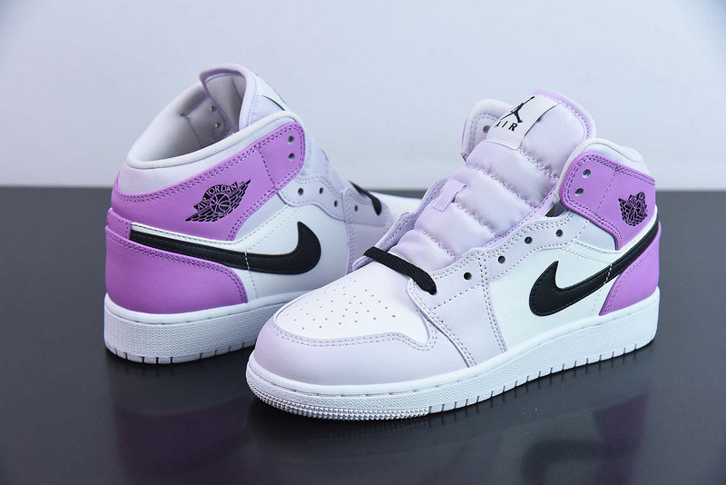 air jordan 1 mid barely grape (gs) dq8423-501