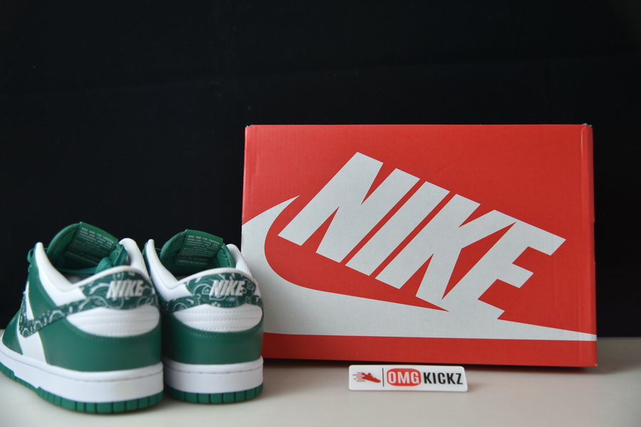 nike sb dunk low “green paisley ” dh4401-102