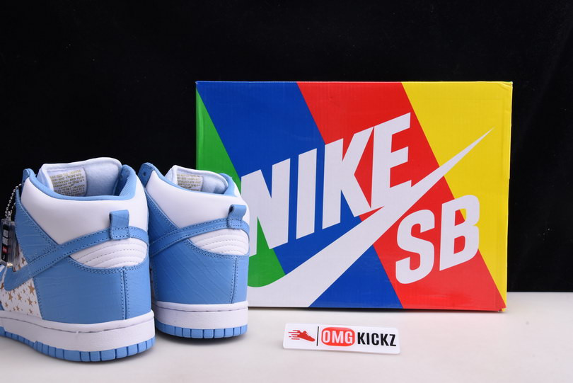 Svp*me x nike dunk high pro sb blue 307385-141