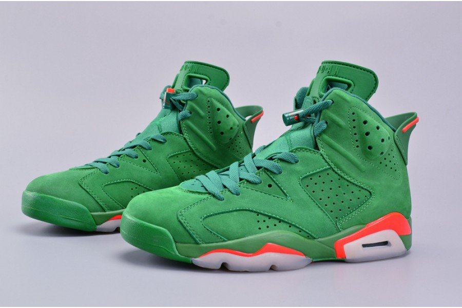 air jordan 6 retro nrg g8rd "gatorade" pine green mens aj5986-335